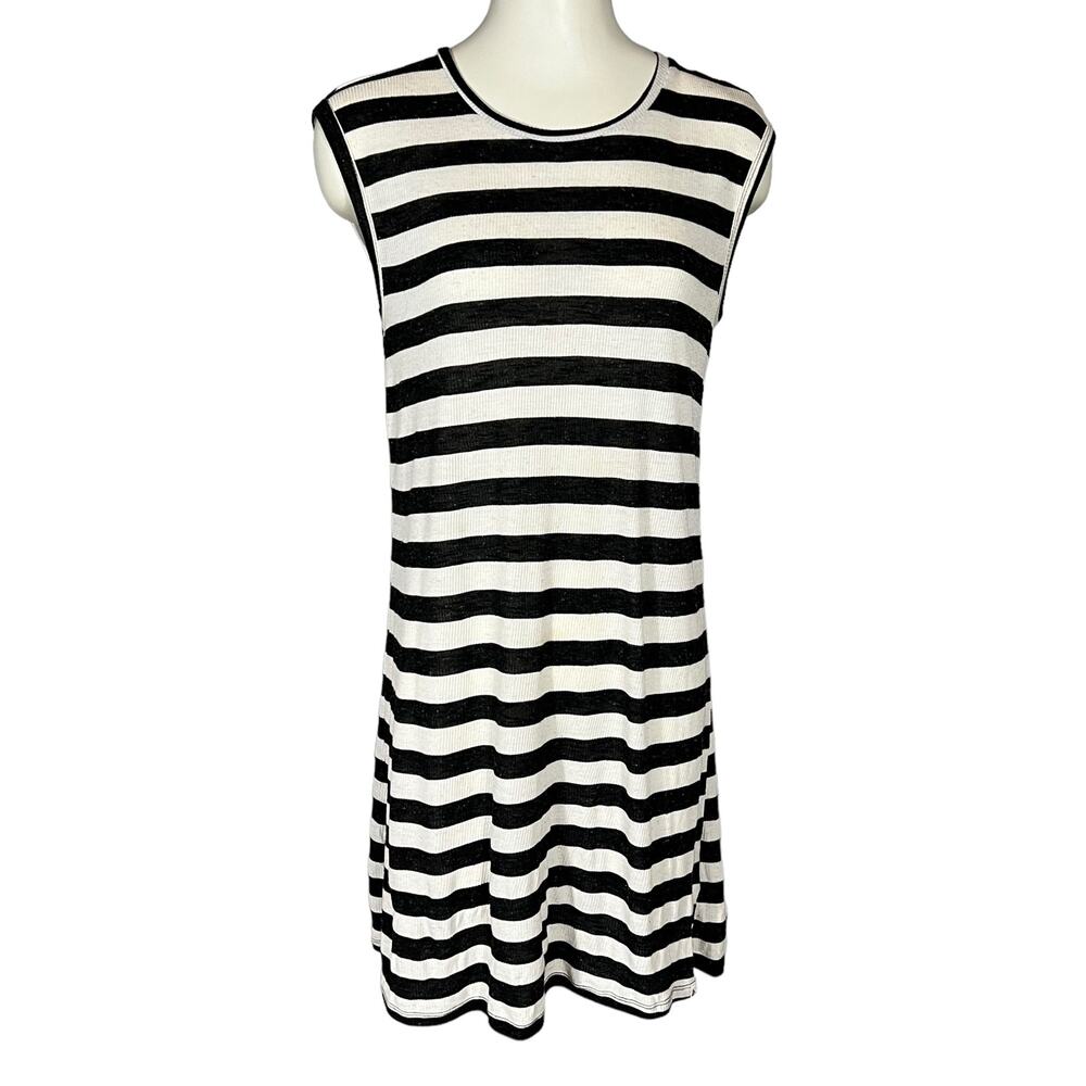 Volcom (M) Lived In Rib Mini Dress Stripe CoverUp Muscle Sleeveless